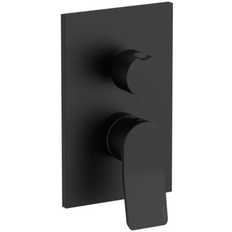 Paffoni Série Tilt Mitigeur de douche encastré 2 sorties TI018NO/M  Laiton - Noir mat