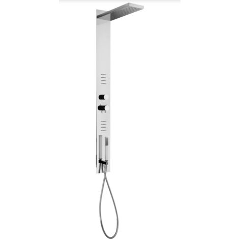 Paffoni Star ZCOL682CR Unterputz-Duschsäule aus Edelstahl  Verchromt - Metall