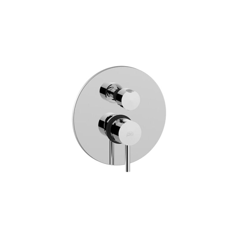 Stick series SK019CR mitigeur de douche encastré avec trois sorties ø 200 mm Chromé - Laiton - Paffoni