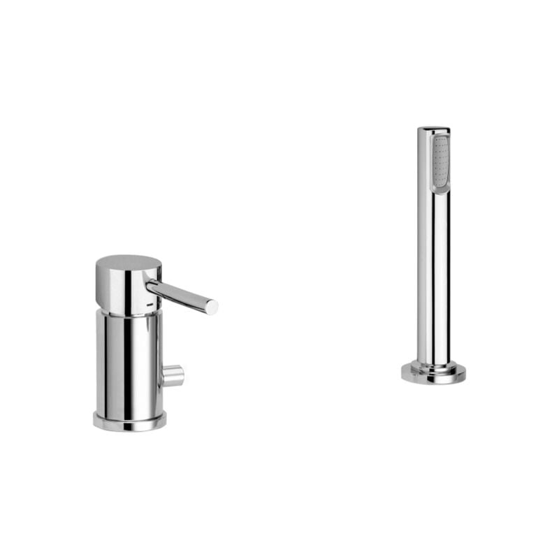 Stick SK048CR série mitigeur de bord de baignoire avec 'débit augmenté Chromé - Laiton - Paffoni