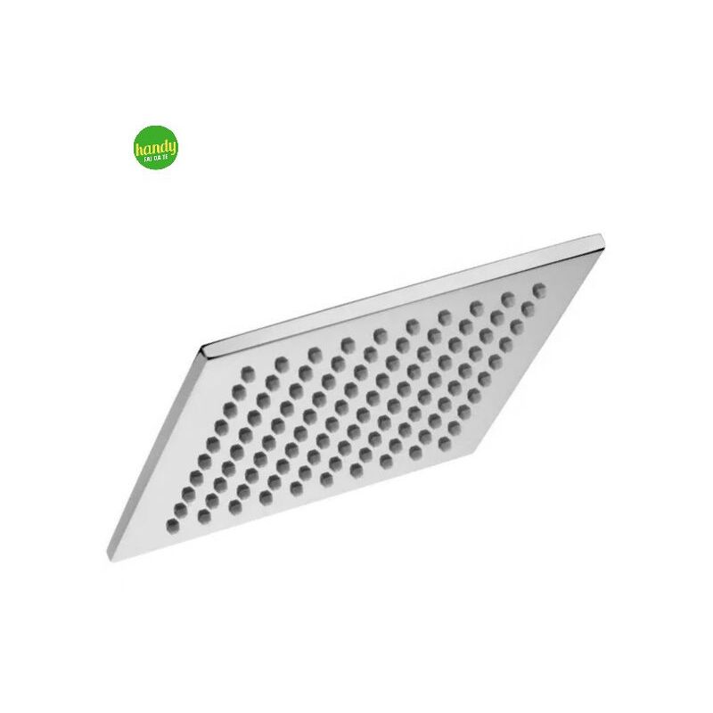 Soffione Quadrato In Ottone Cromato Modello Syncro 1 2 1 Getto 200x...