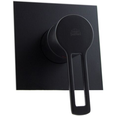 Paffoni Unterputz-Brausebatterie mit 1 Auslauf Serie Ringo RIN010NO/M  Messing - Mattschwarz