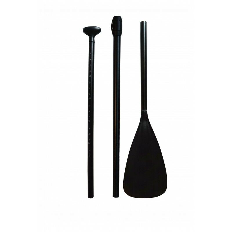 Pagaie de Stand Up Paddle démontable en 3 Parties, Réglable de 175 à 215 cm, Aluminium- Polypropylène - Noir