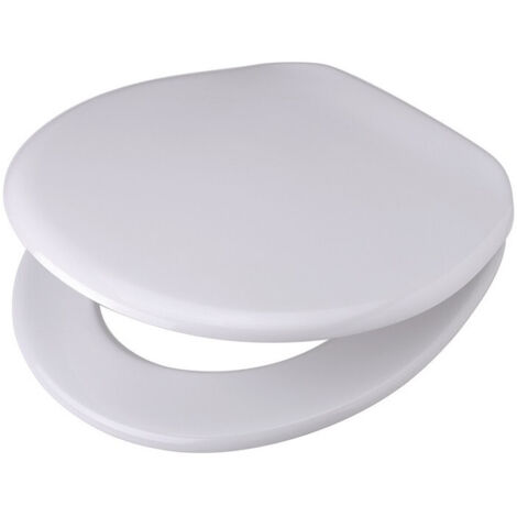 pagette asiento de inodoro V.I.P. blanco, fijación de acero inoxidable, Duroplast