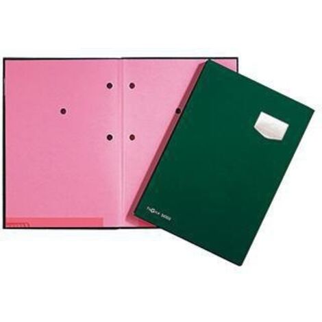 PAGNA Unterschriftenmappe de Luxe 24102-03 DIN A4 10Fächer Pappe gn