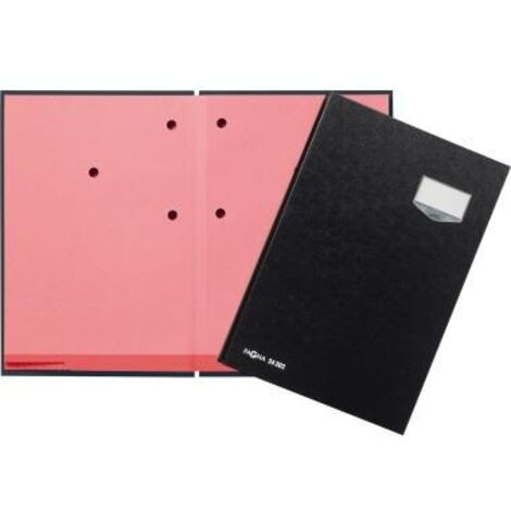 PAGNA Unterschriftenmappe de Luxe 24202-04 20Fächer Pappe schwarz