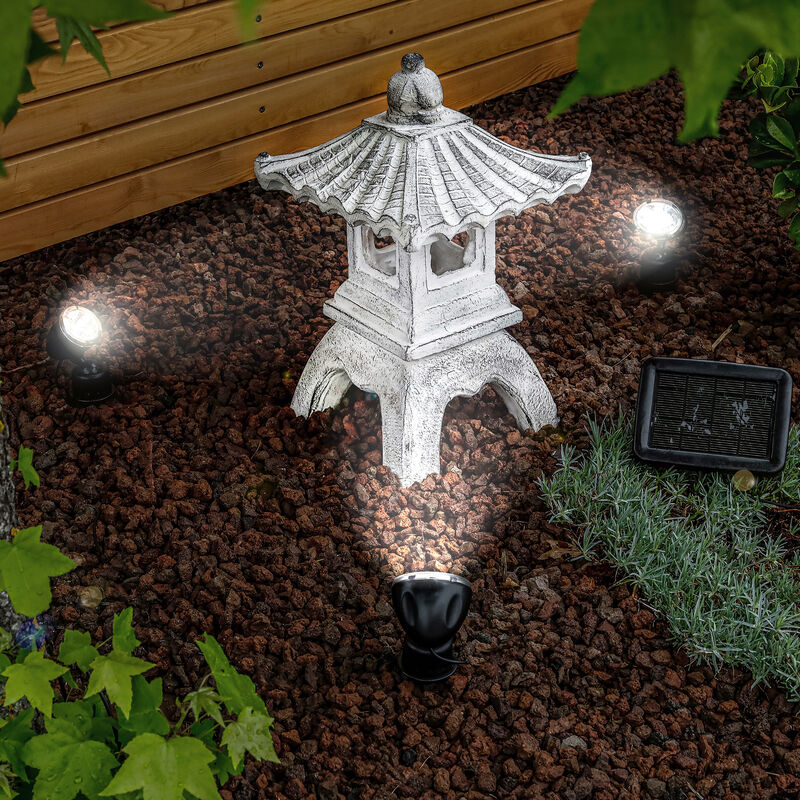 

Pagoda solar decorativa con reflector LED de 6500 K para iluminación de jardín Asia esotec 102552