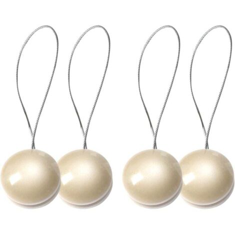 paia di fermatende magnetici decorativi da 45 cm per camera da letto, soggiorno, ufficio, beige