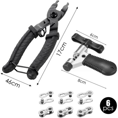 paia di pinze a sgancio rapido per catene di biciclette da 6/7/8, connettori a maglie rapide per catene di biciclette, maglie a sgancio rapido per catene di biciclette, strumento di riparazione auto o