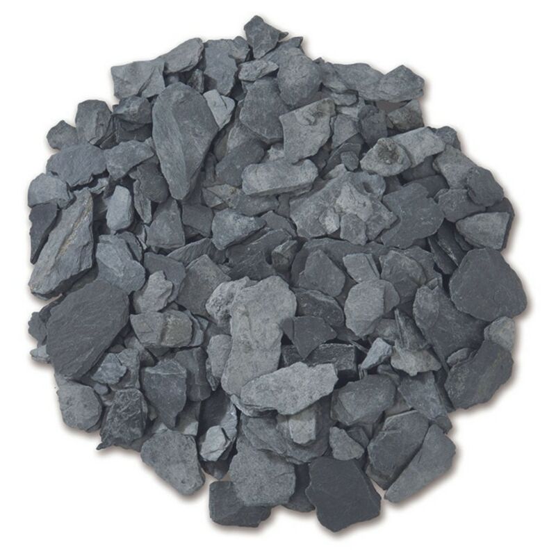 Paillage ardoise 10/40 mm (Sac de 25 kg) - Noir 25 kg - Noir