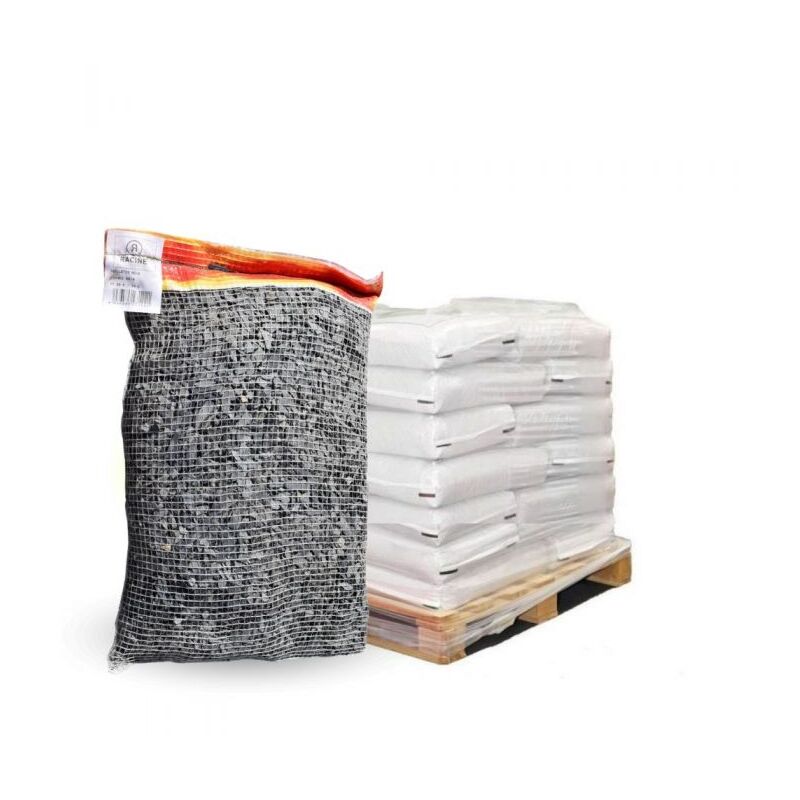 Paillage minéral ardoise noire 6/14mm, 30 filets de 20 kg - F-PAI081-30x20