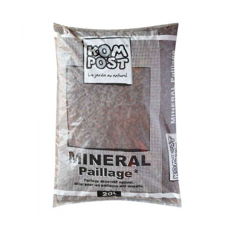 Racine - Paillage minéral en pouzzolane rouge 7/15mm, sac de 20l - KOM31