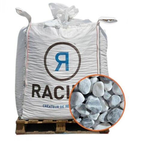 Paillage minéral Galet marbre Ice Blue 25-40mm, Big bag 500 kg - F-PAI012