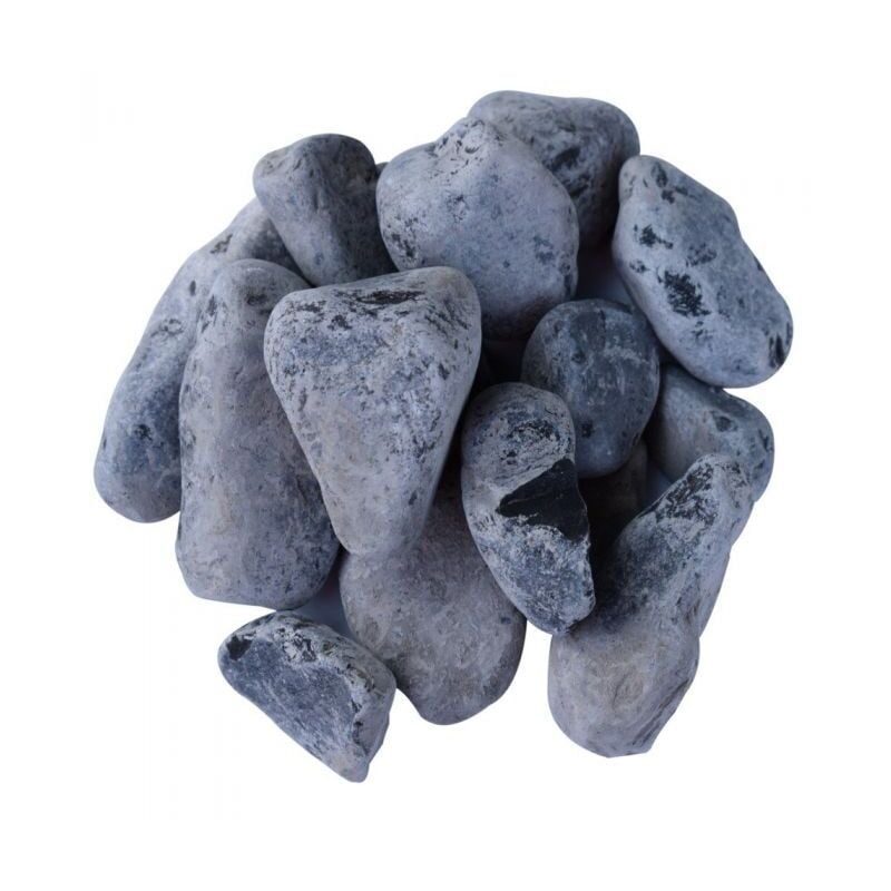 Paillage minéral Galet marbre noir 40-60mm, Filet de 20kg - F-PAI069