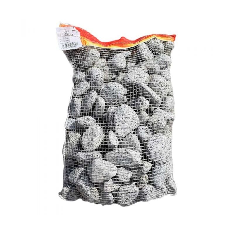 Paillage minéral Galet marbre pigat 40-60mm, sac de 20 kg - F-PAI078