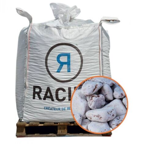 Paillage minéral Galet marbre rouge 40-60mm, Big bag 500 kg - F-PAI072