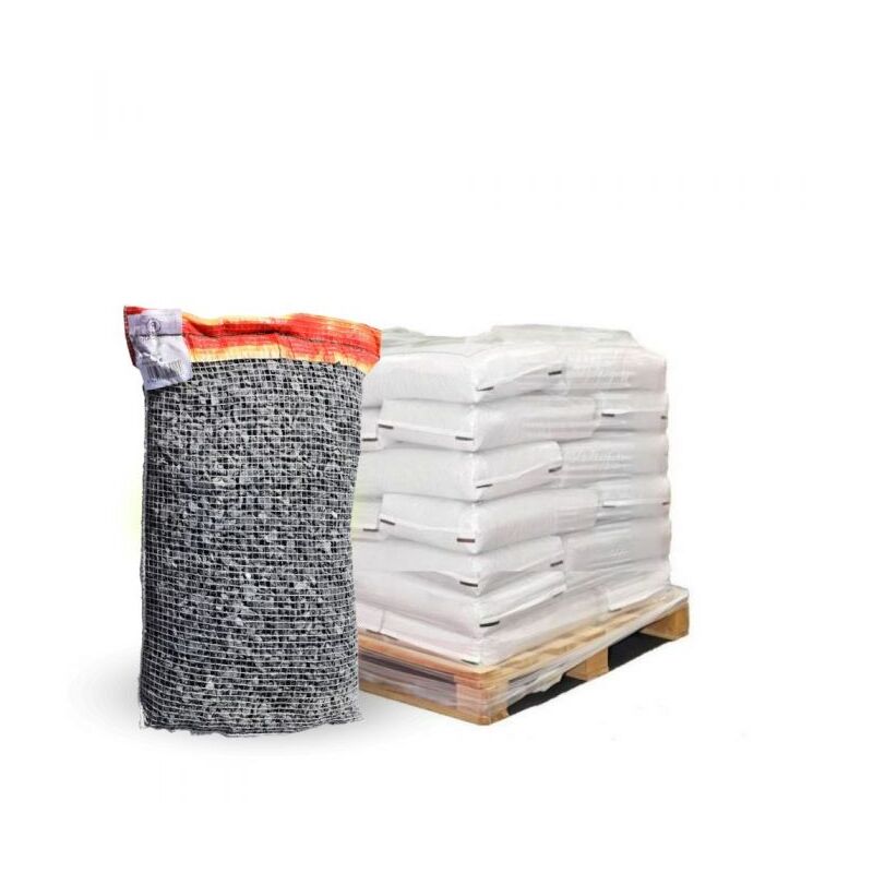Paillage minéral Gravier marbre noir 6-14mm, 10 filets de 20 kg - F-PAI066-10x20