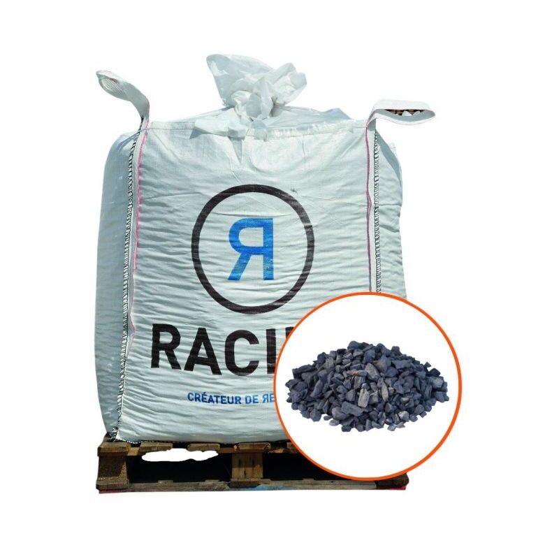Paillage minéral Gravier marbre noir 6-14mm, Big bag 500 kg - F-PAI067
