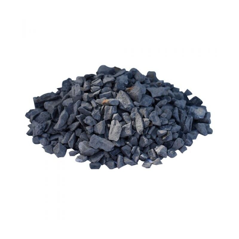 Paillage minéral Gravier marbre noir 6-14mm, filet de 20 kg - F-PAI066