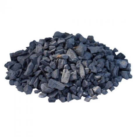 Paillage minéral Gravier marbre noir 6-14mm, filet de 20 kg - F-PAI066