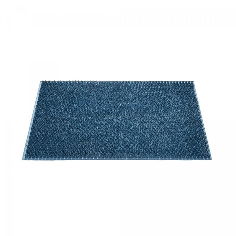 Paillasson noler 40x60 bleu tissé en caoutchouc
