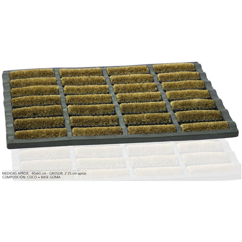 Paillasson à Rouleau Noix De Coco 60x40cm Hidalgo. - Hidalgo