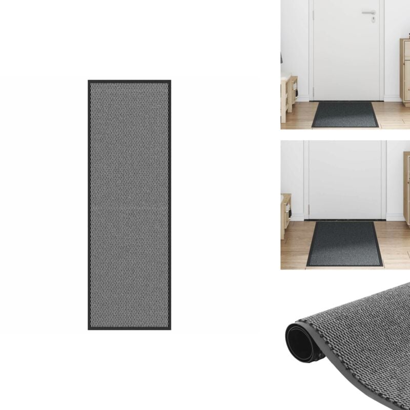 Paillasson anthracite 60x180 cm - Paillasson - Paillasson De Porte - Paillasson De Bienvenue - Paillasson De Porte Extérieur