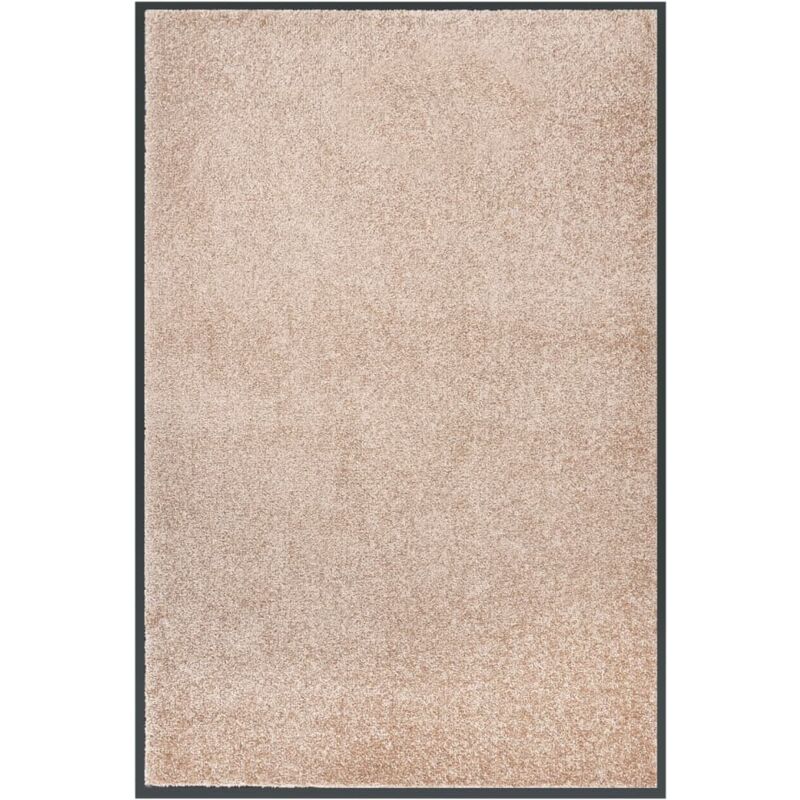 vidaXL Fußmatte Beige 80x120 cm