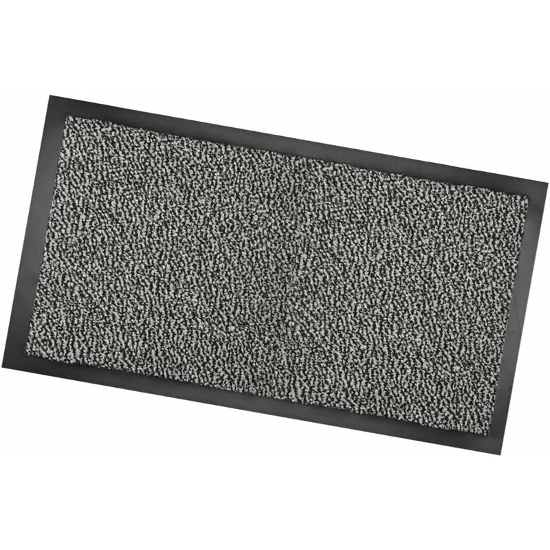 Emmevi Mv S.p.a. - Paillasson Antidérapant Texture Douce Anti-trébuchement Dos Caoutchouté Gris - 60x90 cm
