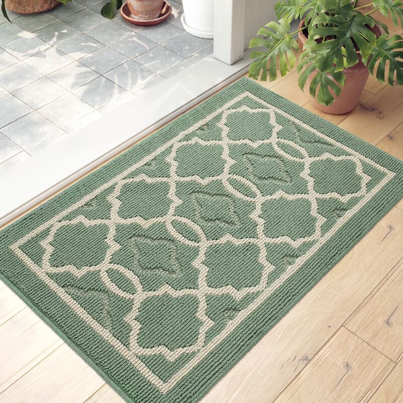 Paillasson Antidérapant,Tapis de Porte Intérieur et Extérieur Absorbant et Résistant,Tapis d'entrée Lavable en Machine,Anti-Poussière - 80 x 120