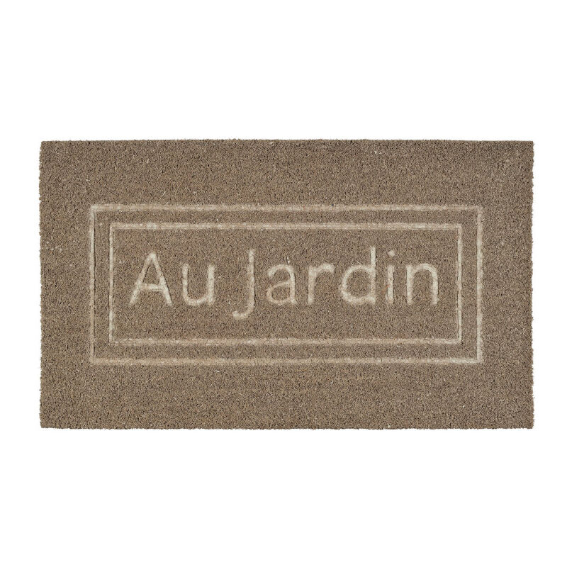 Paillasson au jardin marron coco 73x43x73cm