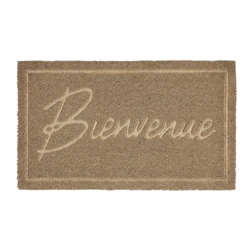Paillasson bienvenue marron coco 73x43x73cm