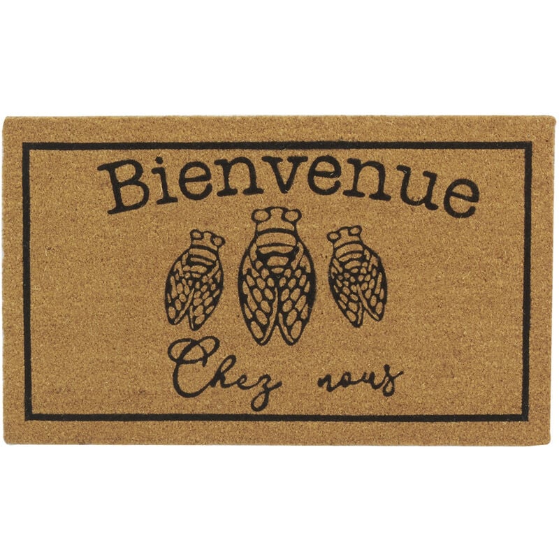 Aubry Gaspard - Paillasson coco intérieur extérieur 75 x 45 cm Cigales bienvenue chez nous