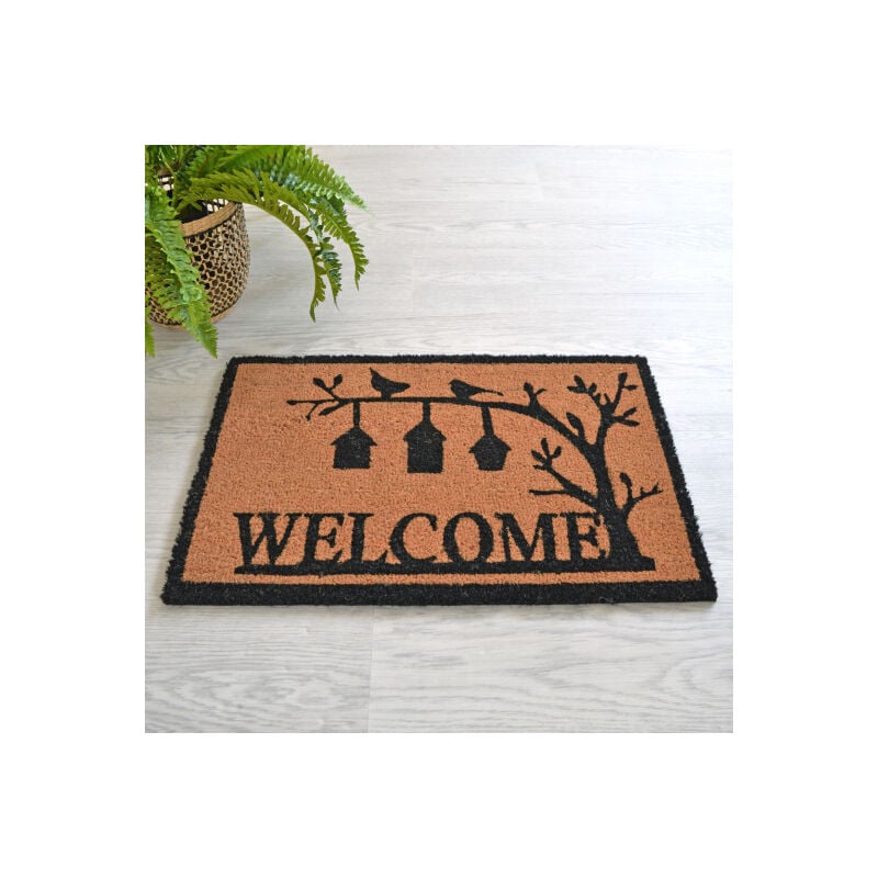 Paillasson Coco 71 x 46 cm - Oiseaux