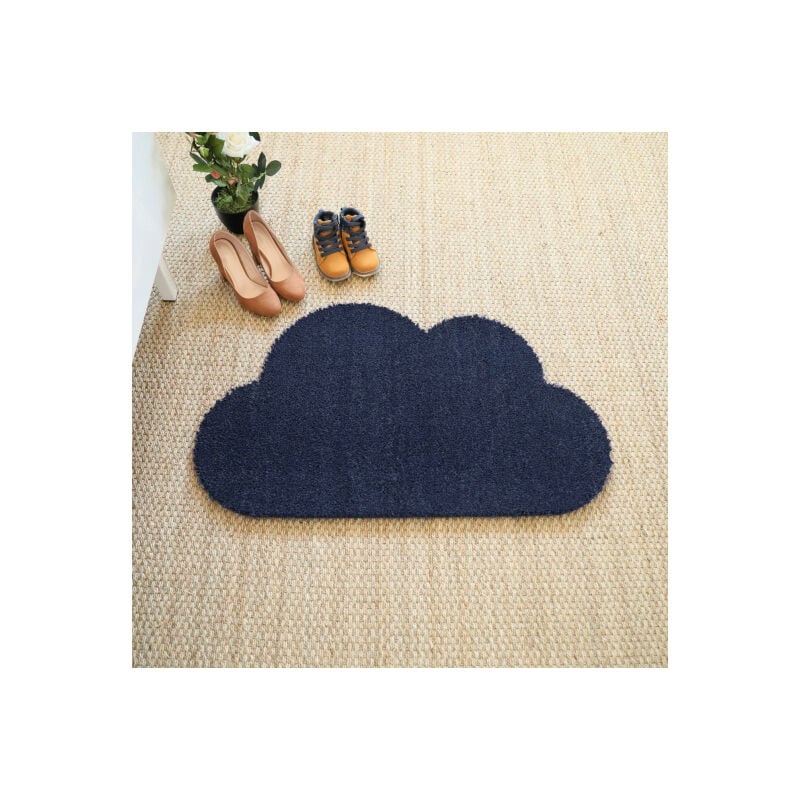 Paillasson Coco - Nuage - Bleu - 50 x 85 cm