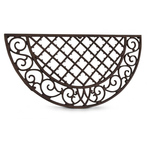 Paillasson demi-lune fonte - Fonte - Marron - Décoration d'Autrefois