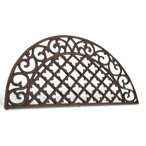 Paillasson demi lune fonte - Fonte - Marron - Décoration d'Autrefois