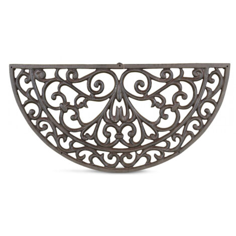 Paillasson demi lune fonte - Fonte - Marron - Décoration d'Autrefois