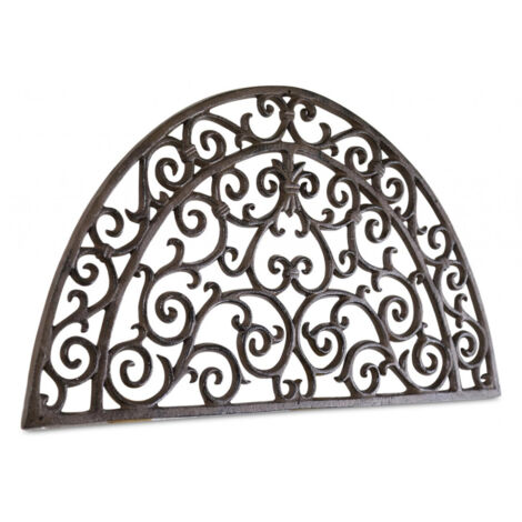 Paillasson demi-lune fonte - Fonte - Marron - Décoration d'Autrefois