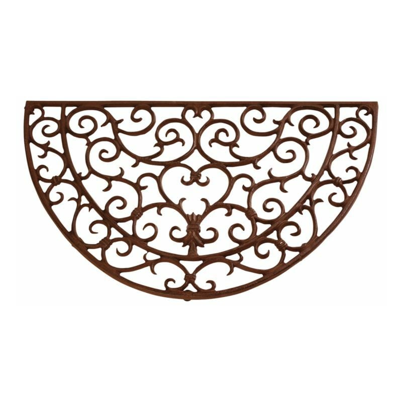 Paillasson en fonte demi-rond