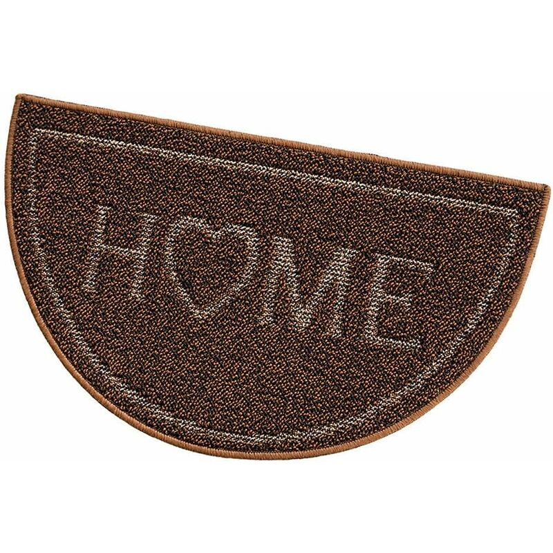 Paillasson d'entrée Antidérapant Absorbant Interne Externe Demilune 45X75 cm - C