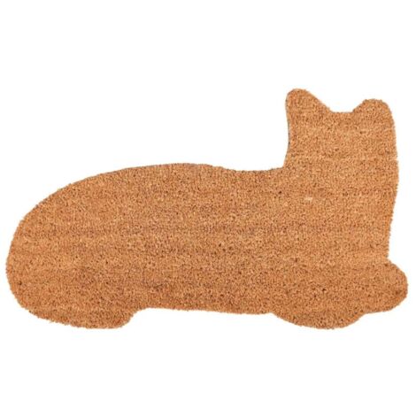 Paillasson en fibres de coco - L 43 x l 74,5 cm - Chat - Livraison gratuite