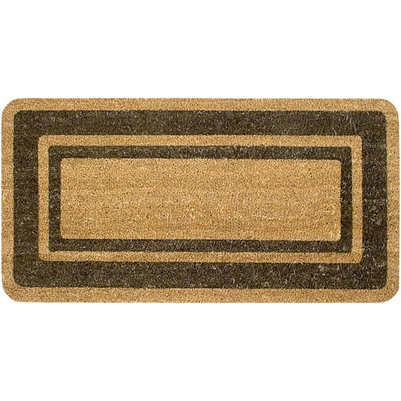 Emmevi Mv S.p.a. - Paillasson en Noix de Coco Naturelle Antidérapant Porte d'entrée de Maison 50X100 Cm - Marron