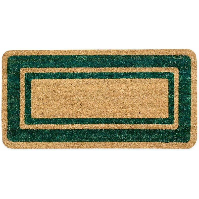 Paillasson en Noix de Coco Naturelle Antidérapant Porte d'entrée de Maison 50X100 Cm - Vert