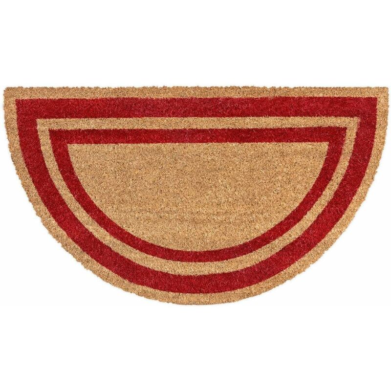 Paillasson en Noix de Coco Naturelle Antidérapant Porte d'entrée de Maison Demilune - Bordeaux