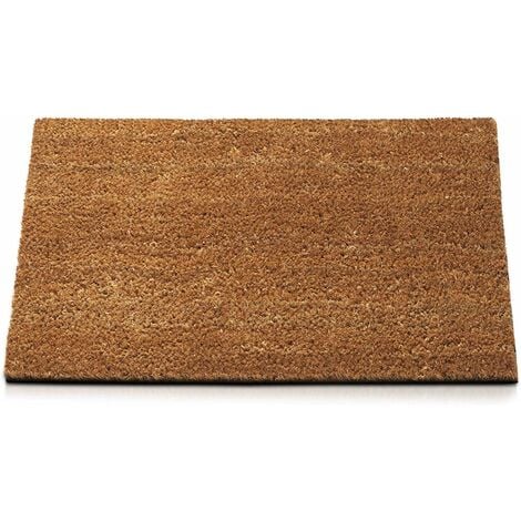Paillasson en Noix de Coco Naturelle Dos Antidérapant Robuste Porte d'entrée de Maison 50x90 cm