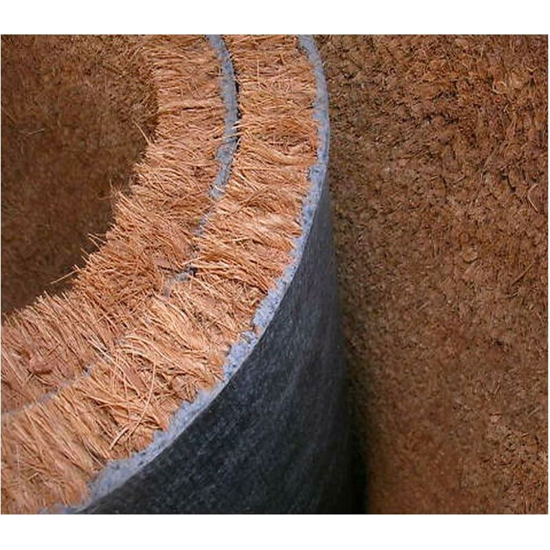 Paillasson en Noix de Coco Naturelle Dos Antidérapant Robuste Porte d'entrée de Maison - 100x100 cm