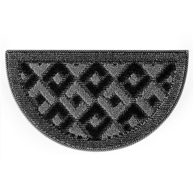 Paillasson Entrée Absorbant Doux et Antidérapant Demilune - Gris