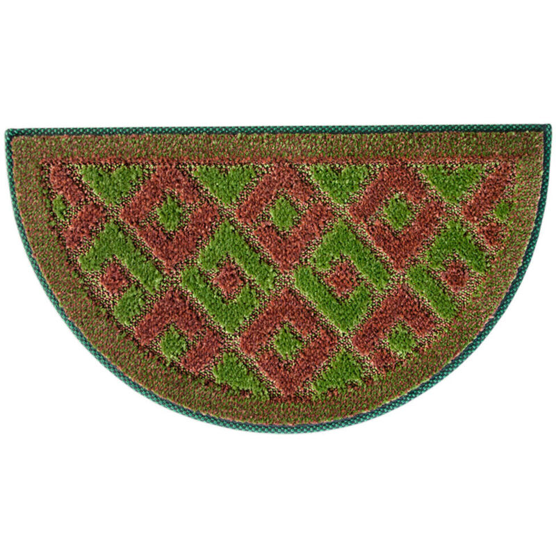 Emmevi Mv S.p.a. - Paillasson Entrée Absorbant Doux et Antidérapant Demilune - Vert