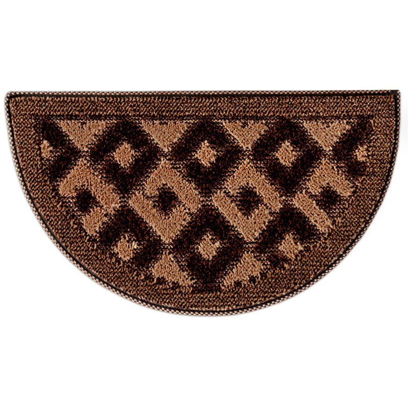 Emmevi Mv S.p.a. - Paillasson Entrée Absorbant Doux et Antidérapant Demilune - Marron